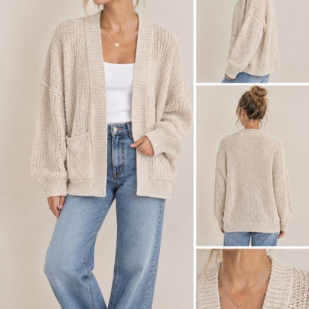 Universal thread cream oversized cardigan